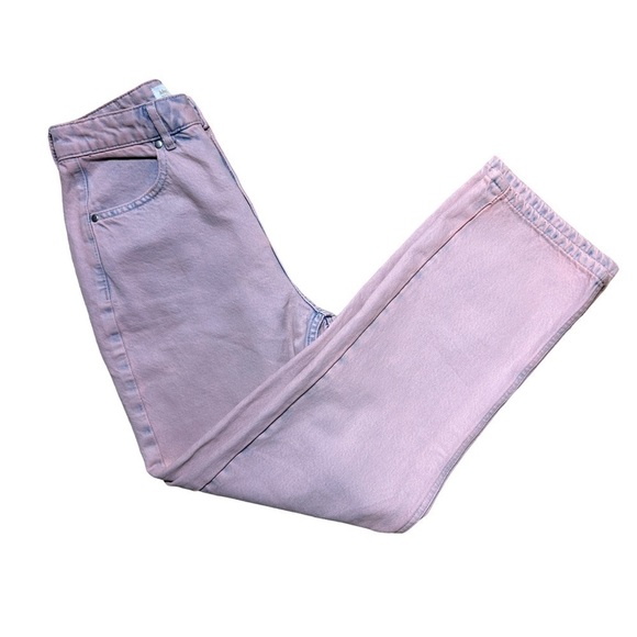 Afends Pink Wash High Rise Denim Straight Leg Jeans US 2 - Picture 6 of 7
